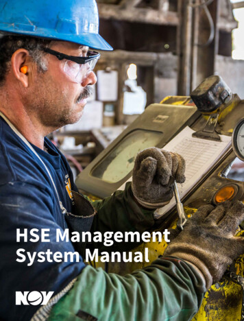 HSE Management System Manual - NOV Inc.