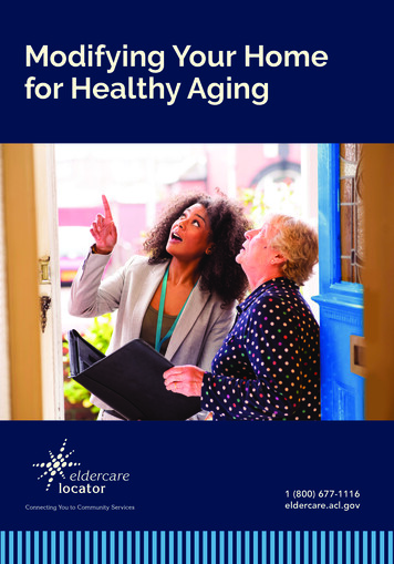Modifying Your Home For Healthy Aging - Administration For Community Living