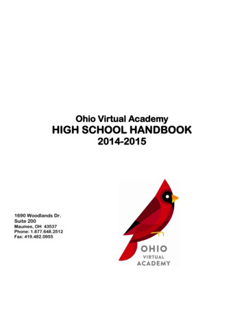 Ohio Virtual Academy HIGH SCHOOL HANDBOOK - K12