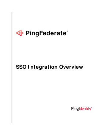 PingFederate Integration Overview