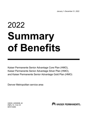2022 Summary Of Benefits - SunFireMatrix