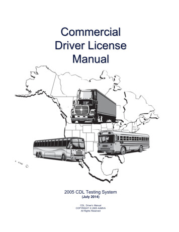 Commercial Driver License Manual - CDLPracticeTest 