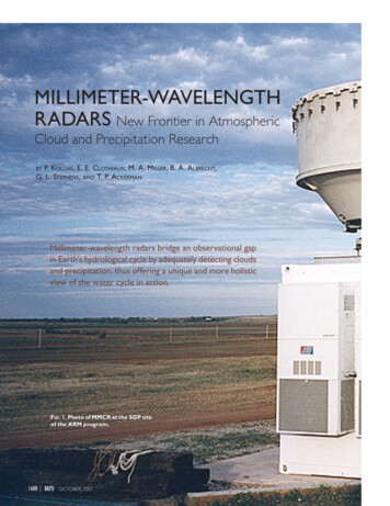 MILLIMETER-WAVELENGTH RADARS New Frontier In Atmospheric Cloud And .