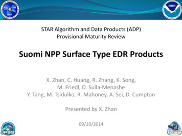 Suomi NPP Surface Type EDR Products - NOAA / NESDIS / STAR Website