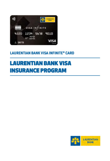 LAURENTIAN BANK VISA INFINITE* CARD - Chubb