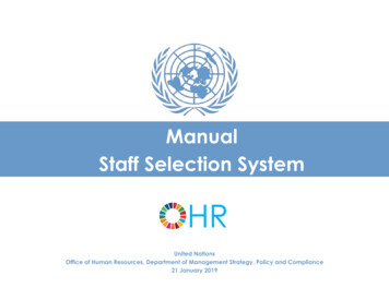 Manual Staff Selection System - United Nations