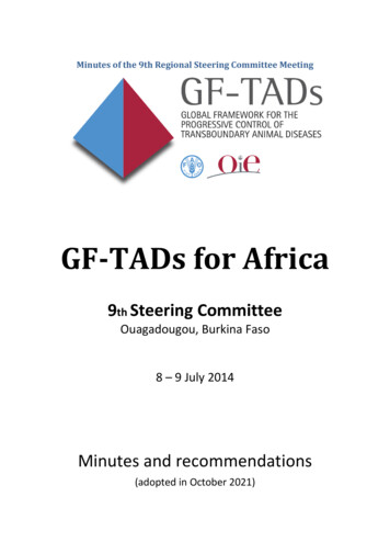 GF-TADs For Africa - WOAH