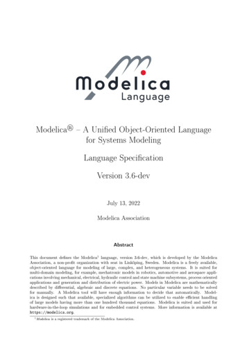 Modelica Language Specification Version 3.6-dev