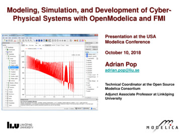 Modeling, Simulation, And Development Of Cyber- Physical Systems With .