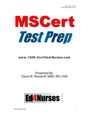 MSCert Test Prep - Grace Medical Center