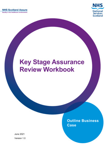 Key Stage Assurance Review Workbook - NHS National Services Scotland