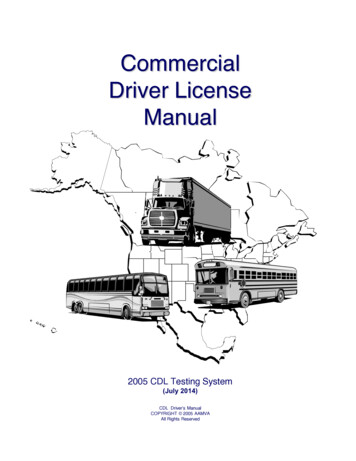 Commercial Driver License Manual - CDL Training Today
