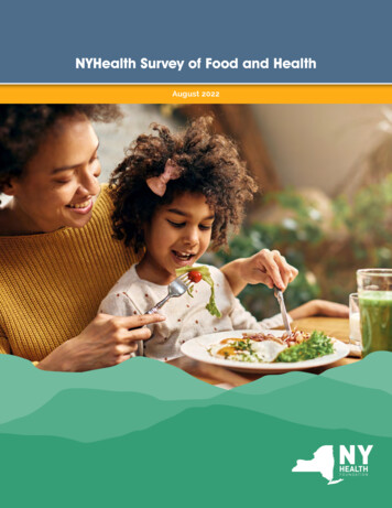 NYHealth Survey Of Food And Health
