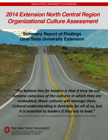 2014 Extension North Central Region Organizational Culture . - ACEL