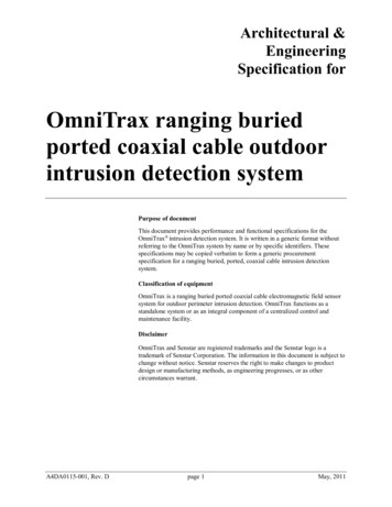 Buried Ported Coaxial Cable Outdoor Intrusion Detection System - Senstar