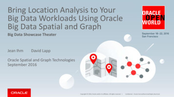 Bring Location Analysis To Your Big Data Workloads Using Spatial - Oracle