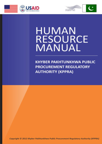 Khyber Pakhtunkhwa Public Procurement Regulatory Authority (Kppra)