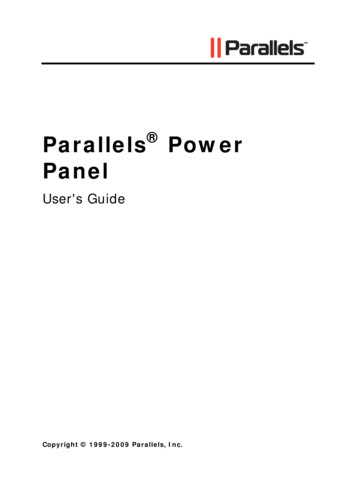 Parallels Power Panel - Virtuozzo