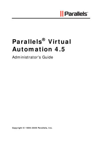 Parallels Virtual Automation 4 - Virtuozzo
