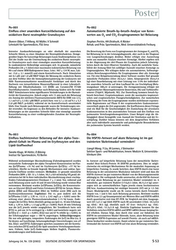 Abstractband 2003 8 - German Journal Of Sports Medicine