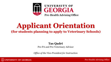 Applicant Orientation