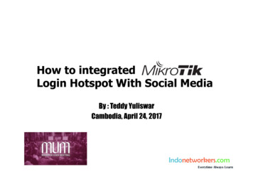 How To Integrated Login Hotspot With Social Media