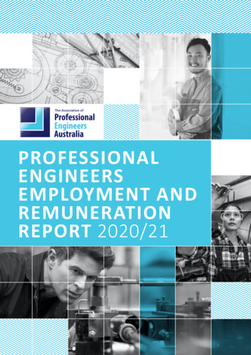 Professional Engineers Employment And Remuneration Report 2020/21