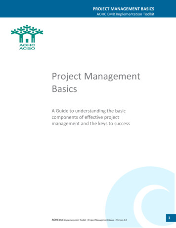 Project Management Basics - Allianceon 