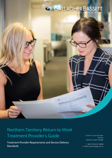 Northern Territory Return To Work - Gallagher Bassett