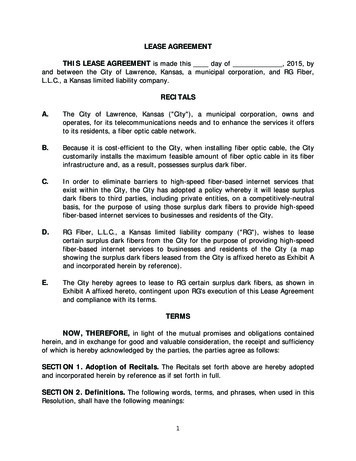 LEASE AGREEMENT THIS LEASE AGREEMENT RECITALS A. B. - Lawrence, Kansas