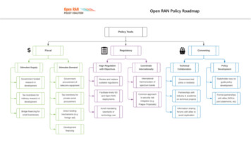 Open RAN Policy Roadmap