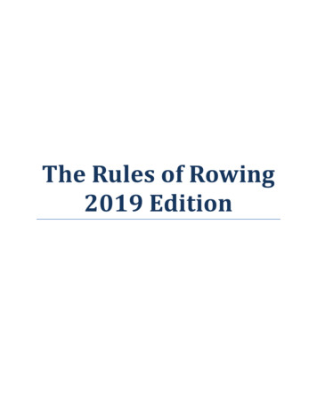 Rules Of Rowing
