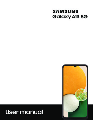 Samsung Galaxy A13 5G A136 User Manual - AT&T