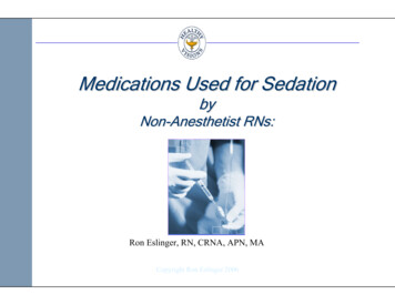 Medications Used For Sedation - Sedation Certification