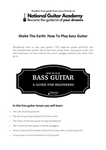Shake The Earth: How To Play Bass Guitar - National Guitar Academy