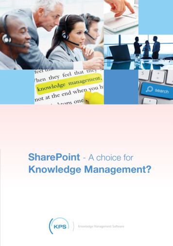 SharePoint Knowledge Management? - KPS
