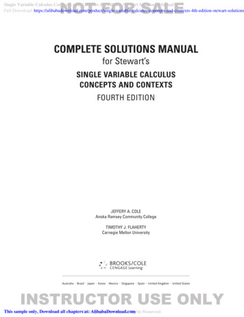 Complete Solutions Manual
