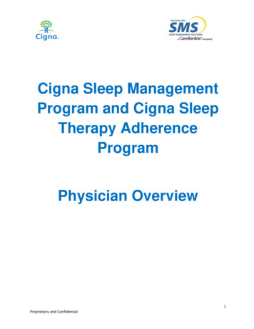 Cigna Sleep Management Program - CareCentrix