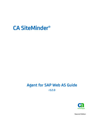 Agent For SAP Web AS Guide - Broadcom Inc.