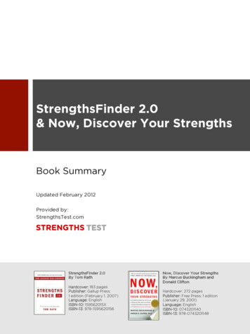 StrengthsFinder 2.0 & Now, Discover Your Strengths - Do What You Say .