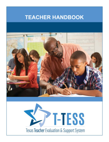 Teacher Handbook - T-TESS
