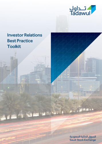 Investor Relations Best Practice Toolkit - Meira.me