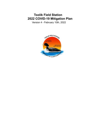TFS COVID Mitigation Plan 2022 Website - University Of Alaska Fairbanks