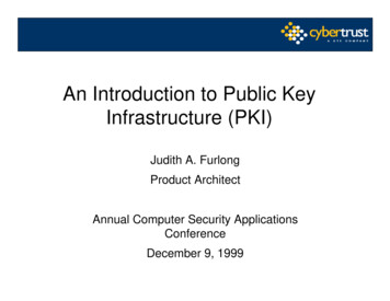 An Introduction To Public Key Infrastructure (PKI) - ACSAC