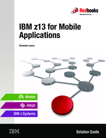 IBM Z13 For Mobile Applications - IBM Redbooks