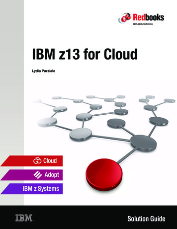 IBM Z13 For Cloud - IBM Redbooks