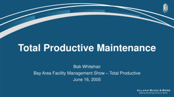 Total Productive Maintenance - Allana Buick & Bers, Inc.