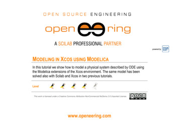 MODELING IN XCOS USING MODELICA - Scilab
