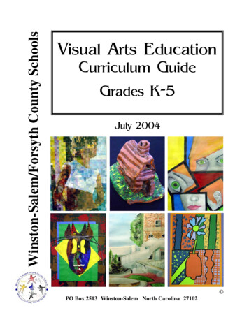 1 Curriculum Guide Cover K-5 - Winston-Salem/Forsyth County Schools
