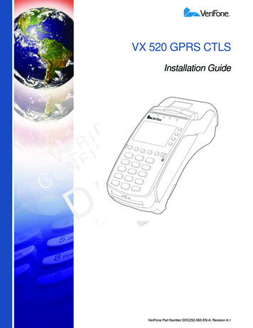 VX 520 GPRS CTLS - Usermanual.wiki